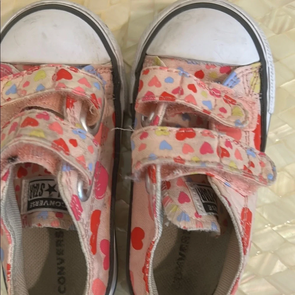 Converse Pink Floral Canvas Sneakers